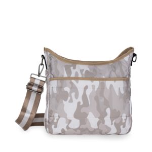 Haute Shore - Perri Crew Puffer Crossbody Bag, Beige Camo