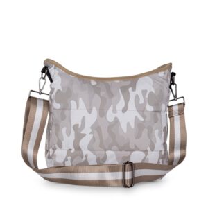 Haute Shore - Perri Crew Puffer Crossbody Bag, Beige Camo