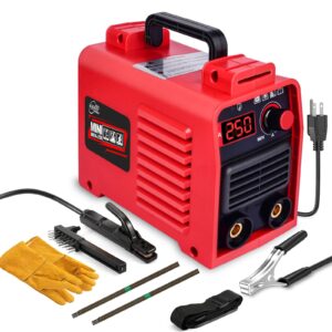 welder machine,upgraded mma-250a 110v welding machine,igbt digital display lcd,hot start anti-stick stick welder,complete diy tool kit for portable mini welder,strong heat dissipation mma welder …