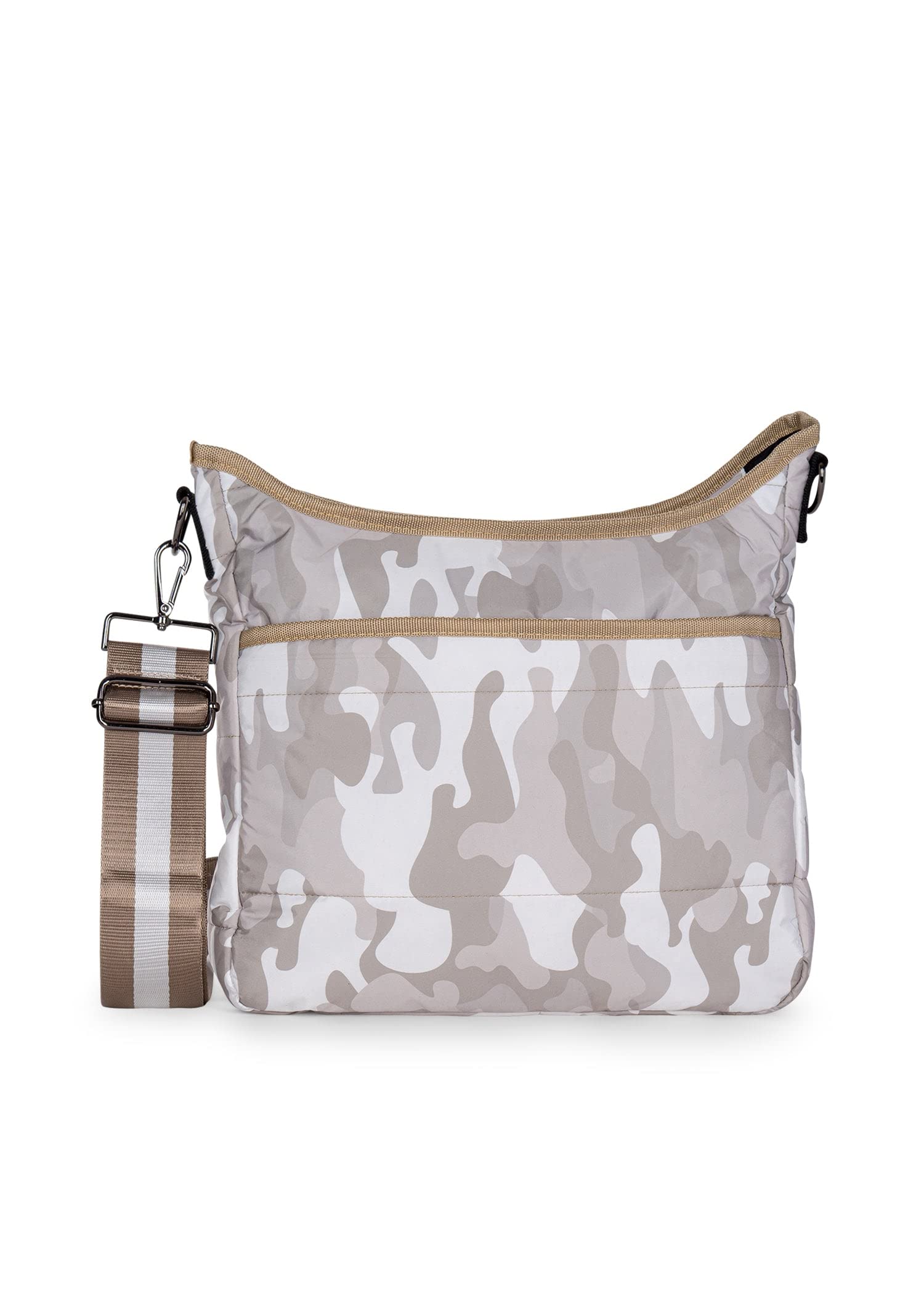 Haute Shore - Perri Crew Puffer Crossbody Bag, Beige Camo