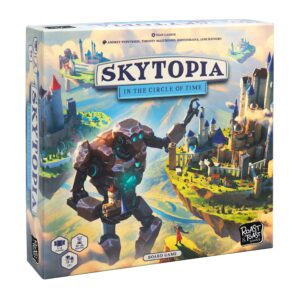 skytopia | strategy board game | strategy game for adults and families | family game for teens and adults | ages 14+ | 2-4 players | average playtime 60 minutes