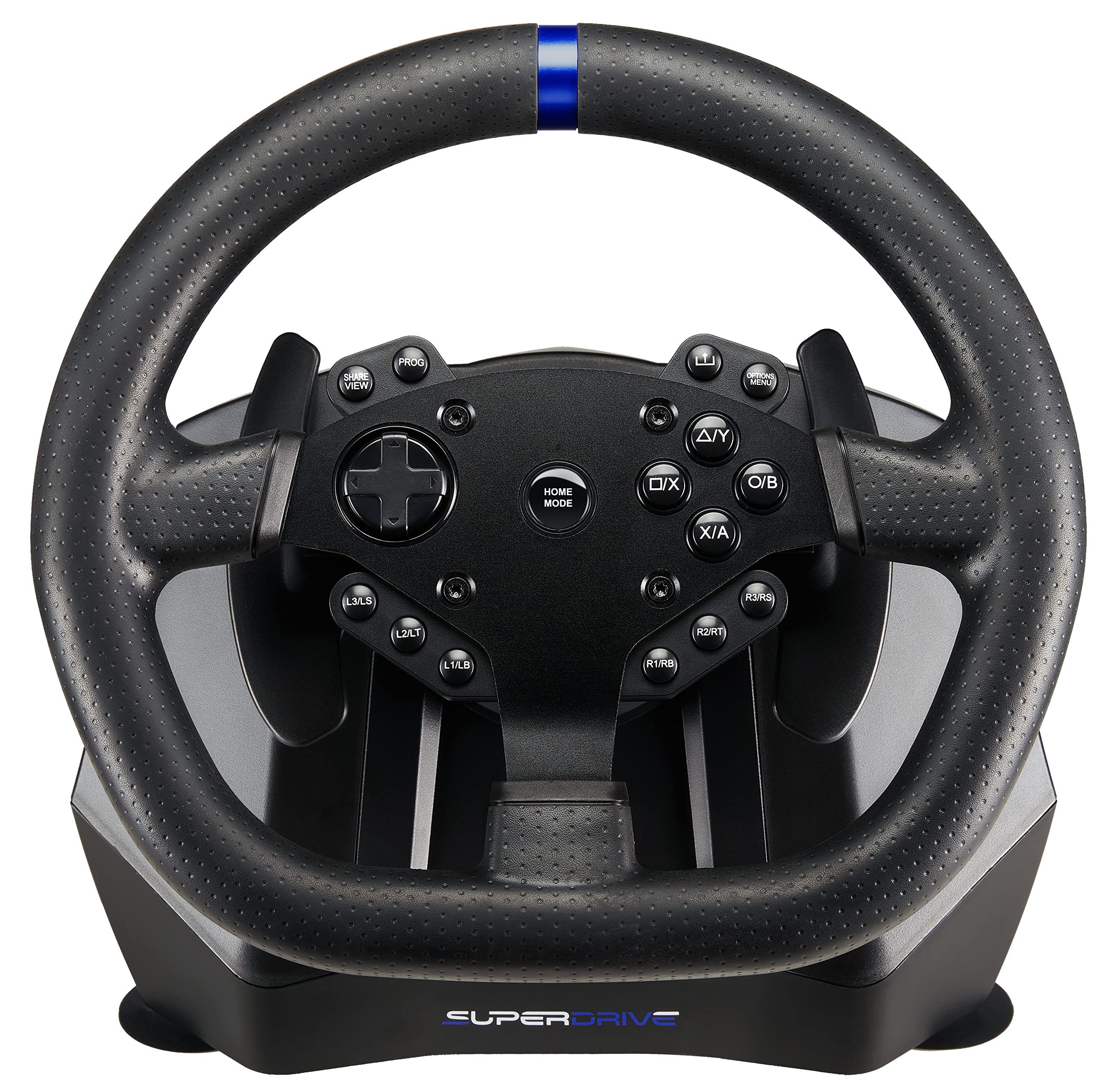 SUBSONIC Superdrive - SV950 steering wheel with pedals and paddles for Xbox Serie X/S, PS4, Xbox One, PC (programmable for all games)