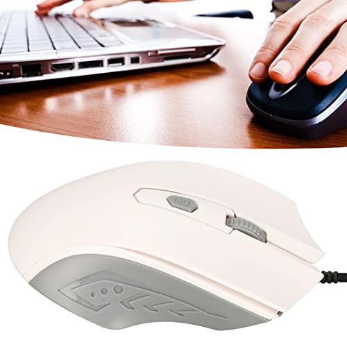 AI Voice Input Mouse, RGB Backlit Wired Mouse for Gaming Mute Key