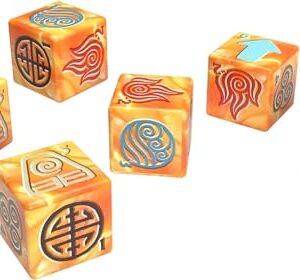 Avatar The Last Airbender Premium Dice Set | Collectible d6 Dice | Custom Dice with Collectible Tin Case | Officially Licensed 6-Sided Dice