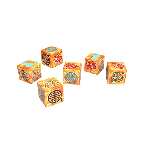 Avatar The Last Airbender Premium Dice Set | Collectible d6 Dice | Custom Dice with Collectible Tin Case | Officially Licensed 6-Sided Dice