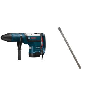 bosch rh1255vc sds-max rotary hammer, 2 in.&bosch hs1912 1 in. x 18 in. flat chisel sds-max hammer steel