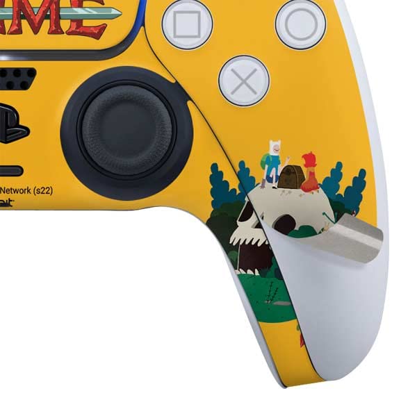 Skinit Decal Gaming Skin Compatible with PS5 Controller - Officially Licensed Adult Swim Adventure Time Cave of Skulls Design