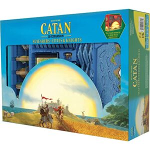 CATAN 3D EDITION Seafarers + Cities & Knights Board Game EXPANSION - Immersive Terrain, Legendary Gameplay! Family Game for Kids & Adults, Ages 12+, 3-4 Players, 90 Min Playtime, Made Studio