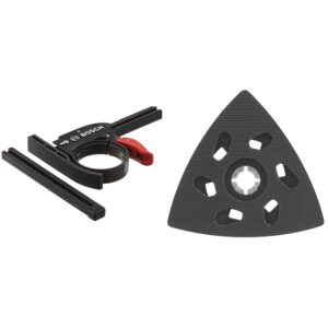 bosch osc004 depth stop kit for mx30e and mxh180 oscillating tools, black&bosch osl350spd starlock oscillating multi-tool delta sanding pad