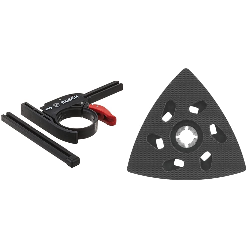 BOSCH OSC004 Depth Stop Kit for MX30E and MXH180 Oscillating Tools, Black&BOSCH OSL350SPD Starlock Oscillating Multi-Tool Delta Sanding Pad