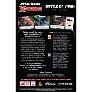 Star Wars X-Wing 2nd Edition Miniatures Game Battle of Yavin BATTLE PACK - Strategy Game for Adults and Kids, Ages 14+, 2 Players, 45 Minute Playtime, Made by Atomic Mass Games