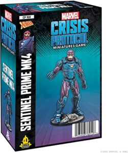 marvel: crisis protocol sentinel prime mk4 character pack - lead the robotic hunt for mutants! tabletop superhero game, ages 14+, 2 players, 90 minute playtime, made by atomic mass games