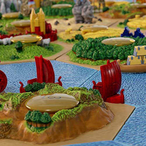 CATAN 3D EDITION Seafarers + Cities & Knights Board Game EXPANSION - Immersive Terrain, Legendary Gameplay! Family Game for Kids & Adults, Ages 12+, 3-4 Players, 90 Min Playtime, Made Studio