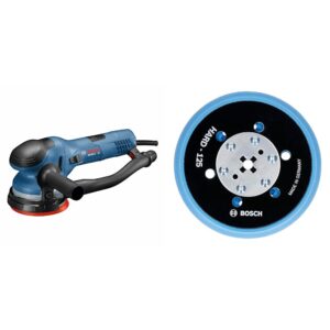 bosch get65-5n 5 in. dual-mode random orbit sander&bosch rsm5046 5 in. hard hook-and-loop multi-hole sanding pad