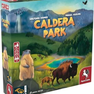 Caldera Park - Tile Laying Game - for Family Game Night - Ages 10+ - 1 to 4 Players - 30 to 40 Minutes of Playtime