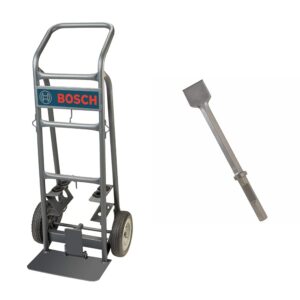 bosch t1757 premium hammer hauler, gray&bosch hs2164 20 in. 3 in. chisel 1-1/8 in. hex hammer steel, gray