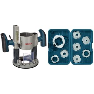 bosch ra1166 plunge router base&bosch 8-piece router template guide set ra1128