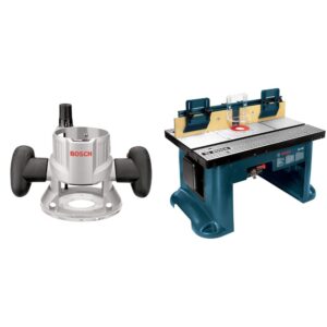 bosch mrf01 router fixed base for mr23-series routers, silver&bosch benchtop router table ra1181