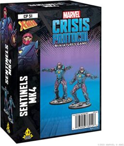 marvel: crisis protocol sentinel mk iv character pack - a relentless mutant-hunting machine! tabletop superhero game, ages 14+, 2 players, 90 minute playtime, made by atomic mass games