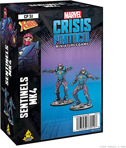 Marvel: Crisis Protocol Sentinel MK IV Character Pack - A Relentless Mutant-Hunting Machine! Tabletop Superhero Game, Ages 14+, 2 Players, 90 Minute Playtime, Made by Atomic Mass Games