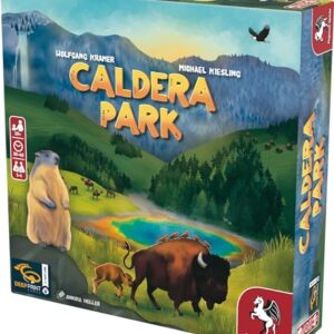 Caldera Park - Tile Laying Game - for Family Game Night - Ages 10+ - 1 to 4 Players - 30 to 40 Minutes of Playtime