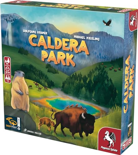 Caldera Park - Tile Laying Game - for Family Game Night - Ages 10+ - 1 to 4 Players - 30 to 40 Minutes of Playtime