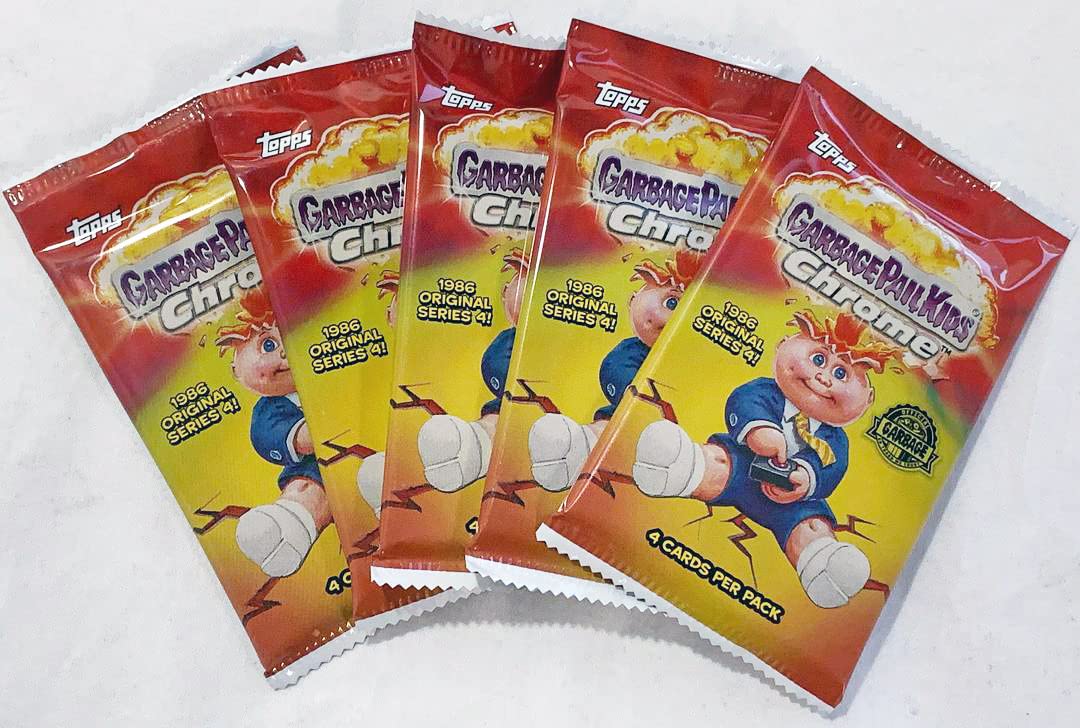 5 Packs Topps 2021 GPK Garbage Pail Kids Chrome Series 4