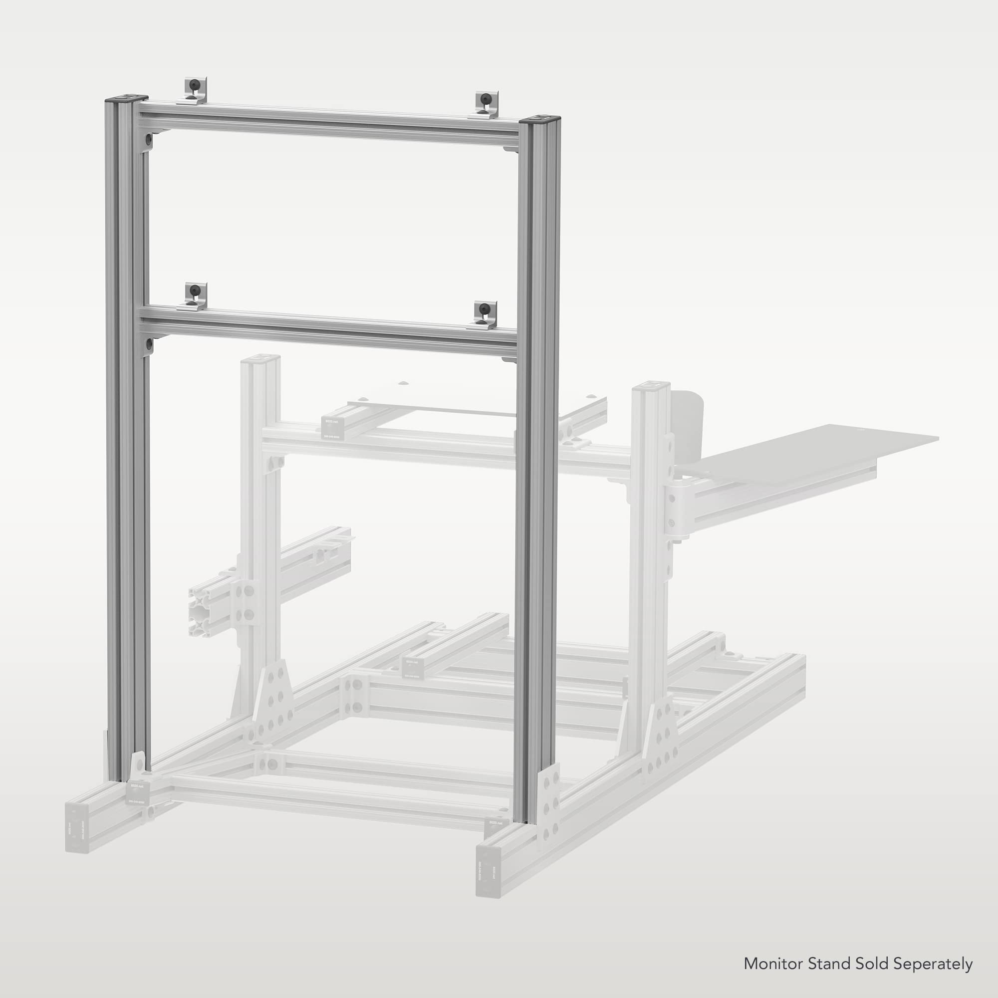 80/20 Racing Simulator Monitor Stand Add On Assembly