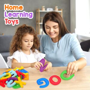 Alphabet Letters Sensory Toys for Toddlers: ABC Learning Educational Montessori Toys Preschool Activities for Kids 3 4 5 6 Years Old, 26pcs Squishy Fidget Toys for Autistic Children, Uppercase