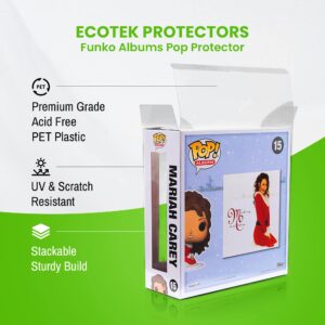 EcoTEK Protectors Albums Funko Pop Protector with Locking Tab - Crystal Clear, Heavy Duty, Acid-Free Storage Box and Display Case with Film, 0.45mm Thickness (2 pcs)