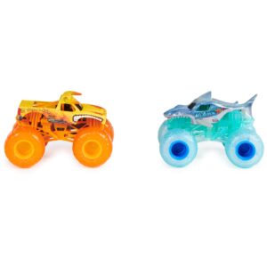 Monster Jam, Official El Toro Loco Earth Vs. Megalodon Surf 1:64 Scale Die-Cast Monster Trucks (Walmart Exclusive), Kids Toys for Boys Ages 3 and up