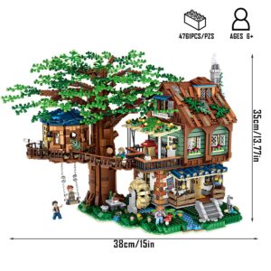 BVOPLME Idea Tree House Bricks Model Set, DIY Forest House Building Blocks Street View, Creative Building Game for Adults or Kids, Toy Building Set for Any Hobbyists(4761 Pieces)