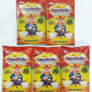 5 Packs Topps 2021 GPK Garbage Pail Kids Chrome Series 4