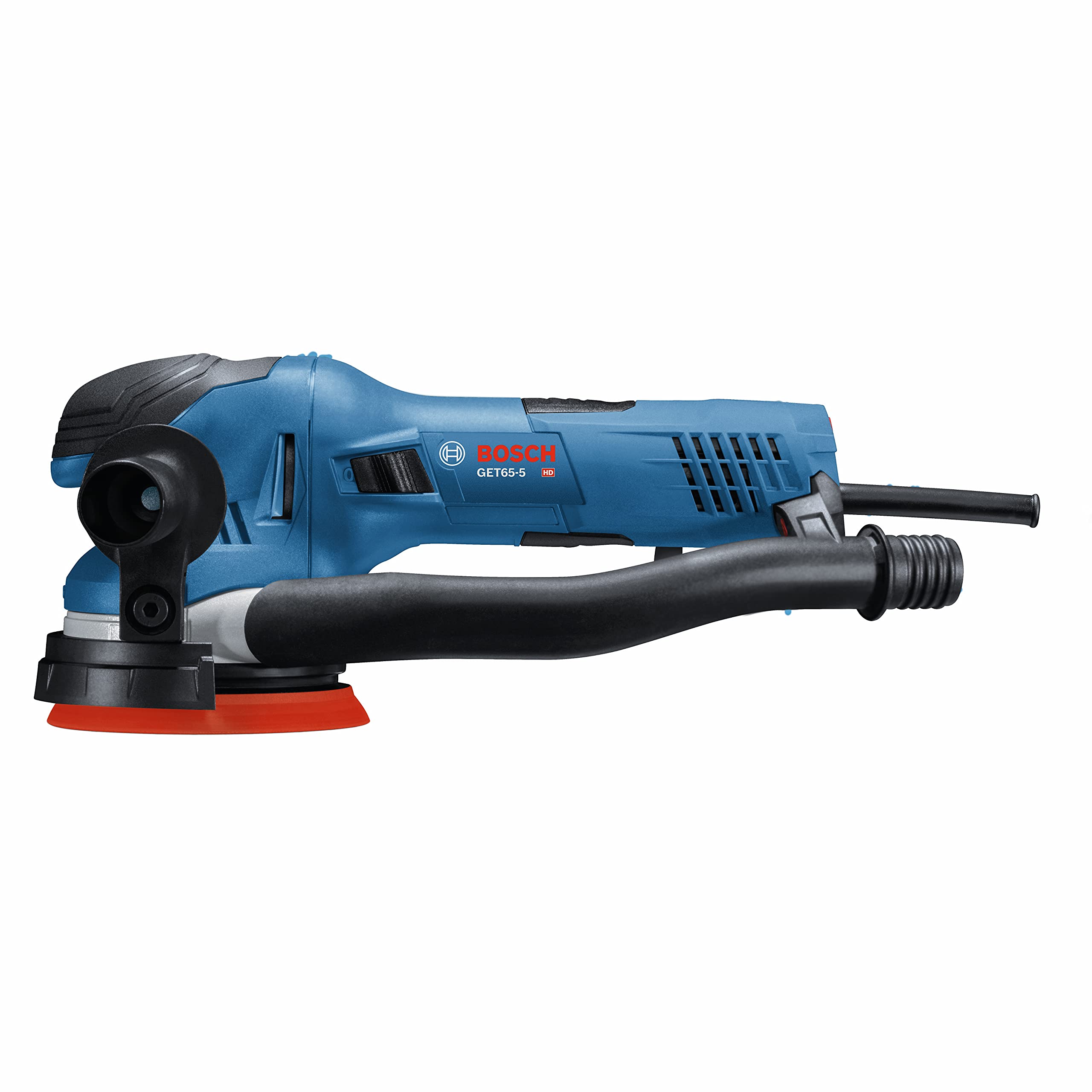 BOSCH GET65-5N 5 In. Dual-Mode Random Orbit Sander&BOSCH RSM5046 5 In. Hard Hook-and-Loop Multi-Hole Sanding Pad