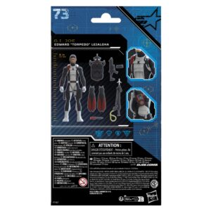 G.I. Joe Classified Series Edward “Torpedo” Leialoha,Collectible Action Figures,73,6 inch Action Figures for Boys & Girls, with 6 Accessories