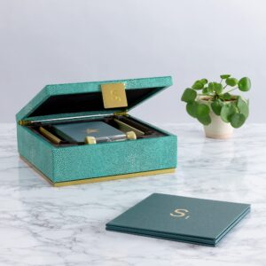 WS Game Company Scrabble Del Mar Shagreen Edition