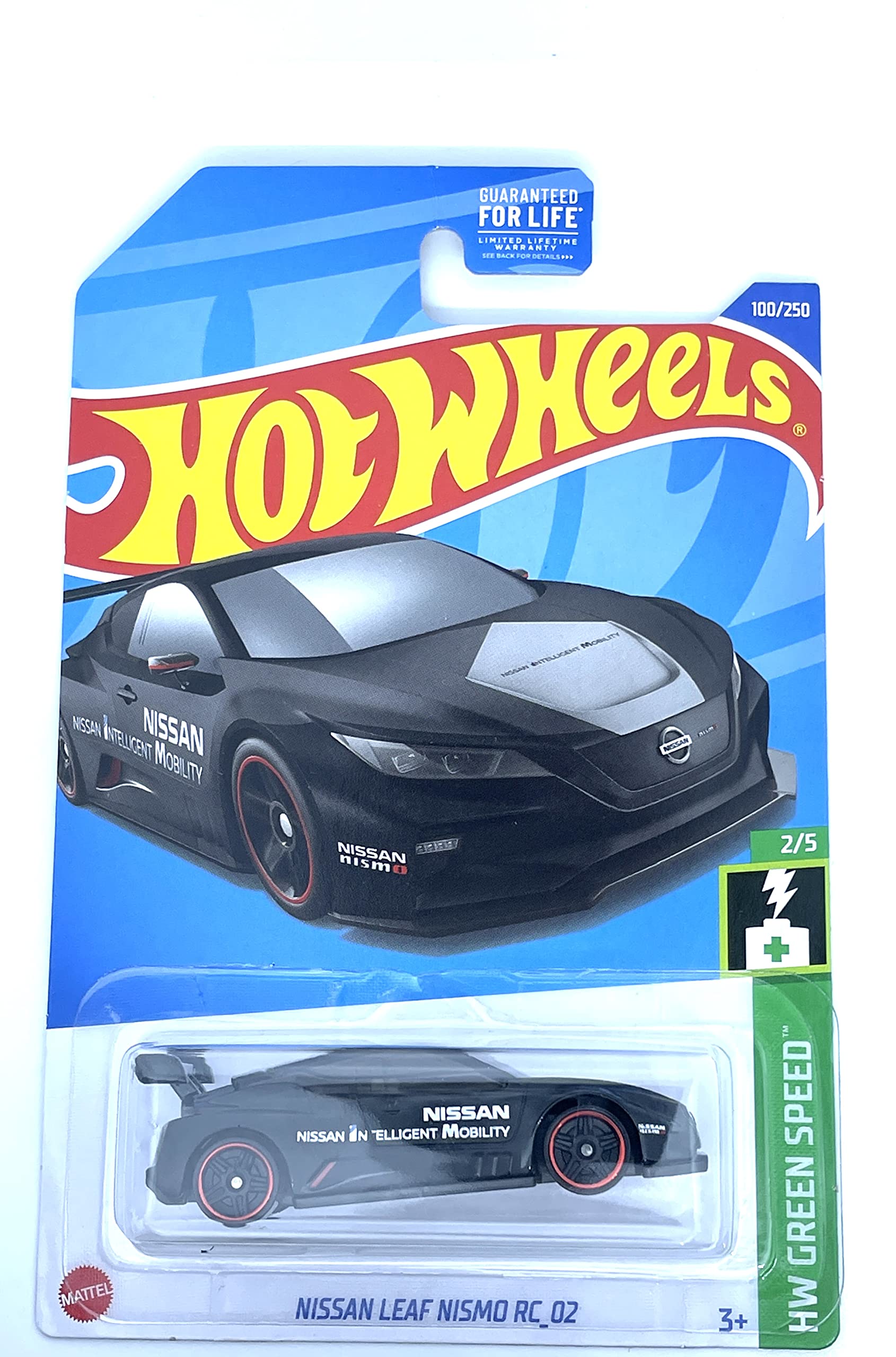 Hot Wheels 2022 - Nissan Leaf RC-02 - HW Green Speed 2/5 [Black] 100/250