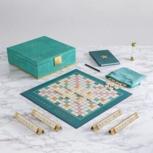 WS Game Company Scrabble Del Mar Shagreen Edition