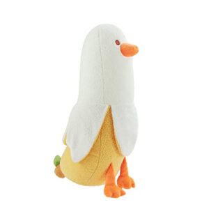 Banana Duck Plush Toy, 19.7'' Weighted Duck Stuffed Animals, Elastic Duck Plush Big Stuffed Animals Banana Plushie Hugging Pillow, Throw Pillow, Body Pillow, Room Decoration Gift for Kids Girls Boys