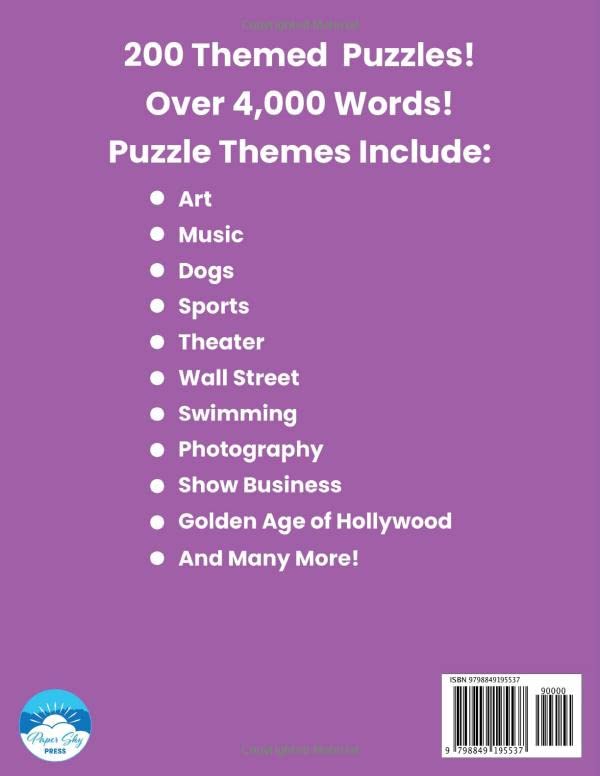 Word Search Puzzle Book Large Print, 4000+ Words, 200 Themed Puzzles: Large Print Word Find Book for Adults, Big Word Search Book, 200 Puzzles Word Search Book