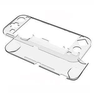 SOLUSTRE Clear Sheet Protectors 1set/ 2pcs Conter Hard Film Cover for Lite Console Glass Shell and Covers/Tempered Switch with Plastic Guard Compatible Protector Screen Case Anti- Scratch Clear Case