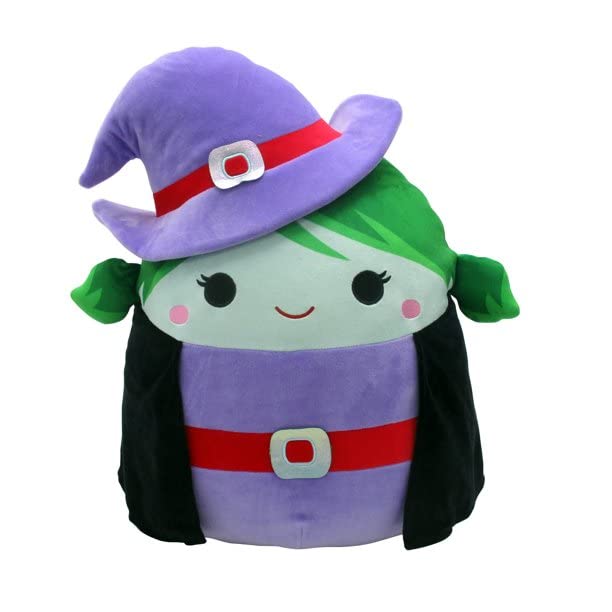 Squishmallows Official Kellytoy Halloween Squishy Soft Plush Toy Animals (Brie The Witch), 16 Inch