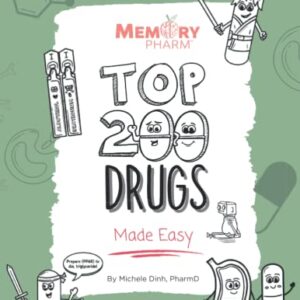 Top 200 Drugs Made Easy: Pharmacology Coloring Book