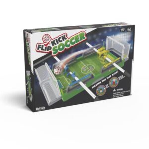 Buffalo Games - Flip Kick Soccer - Fast Paced Dexterity Game - Spinning Soccer Head to Head - Great for Family Game Night - Ages 5 and Up