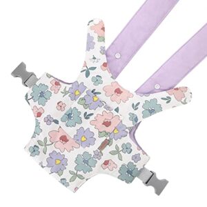 GAGAKU Baby Doll Carrier for Kids Stuffed Animal Carrier Reborn Baby Carrier with Adjustable Straps for American Girl Doll Bitty Baby Doll Accessories - Purple (Flowers)