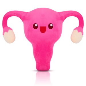 mumufy uterus plush toy funny stuffed plush toy for women uterus gifts gynecologist health educational gift fertility party decor(uterus style)