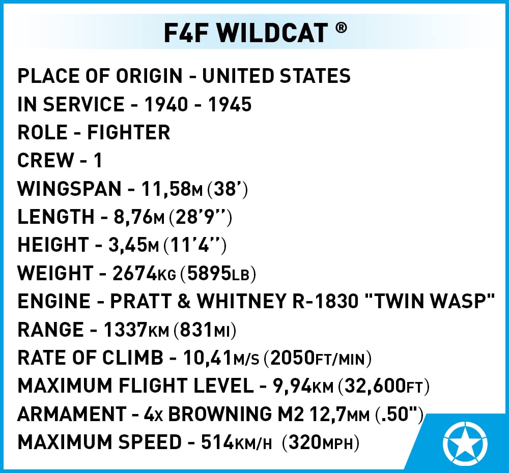 COBI F4F Wildcat (5731)