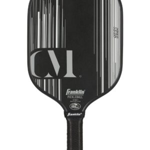 Franklin Sports Pro Pickleball Paddle - Christine McGrath Pro Player Tournament Pickleball Paddle - Polypropylene Paddle with Max Grit Surface - USA Pickleball (USAPA) Approved - Black - 16mm Core