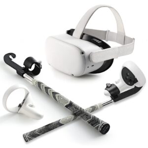 supervr vr golf attachment club for oculus quest 2 accessories golf+ (quest 2, right controller)