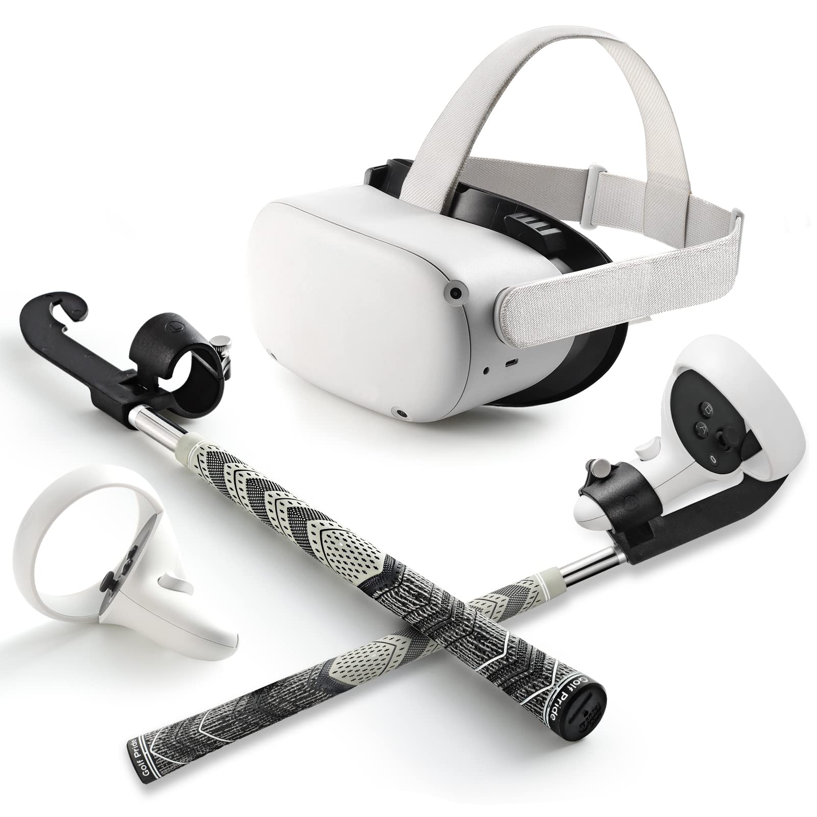 SUPERVR VR Golf Attachment Club for Oculus Quest 2 Accessories Golf+ (Quest 2, Right Controller)